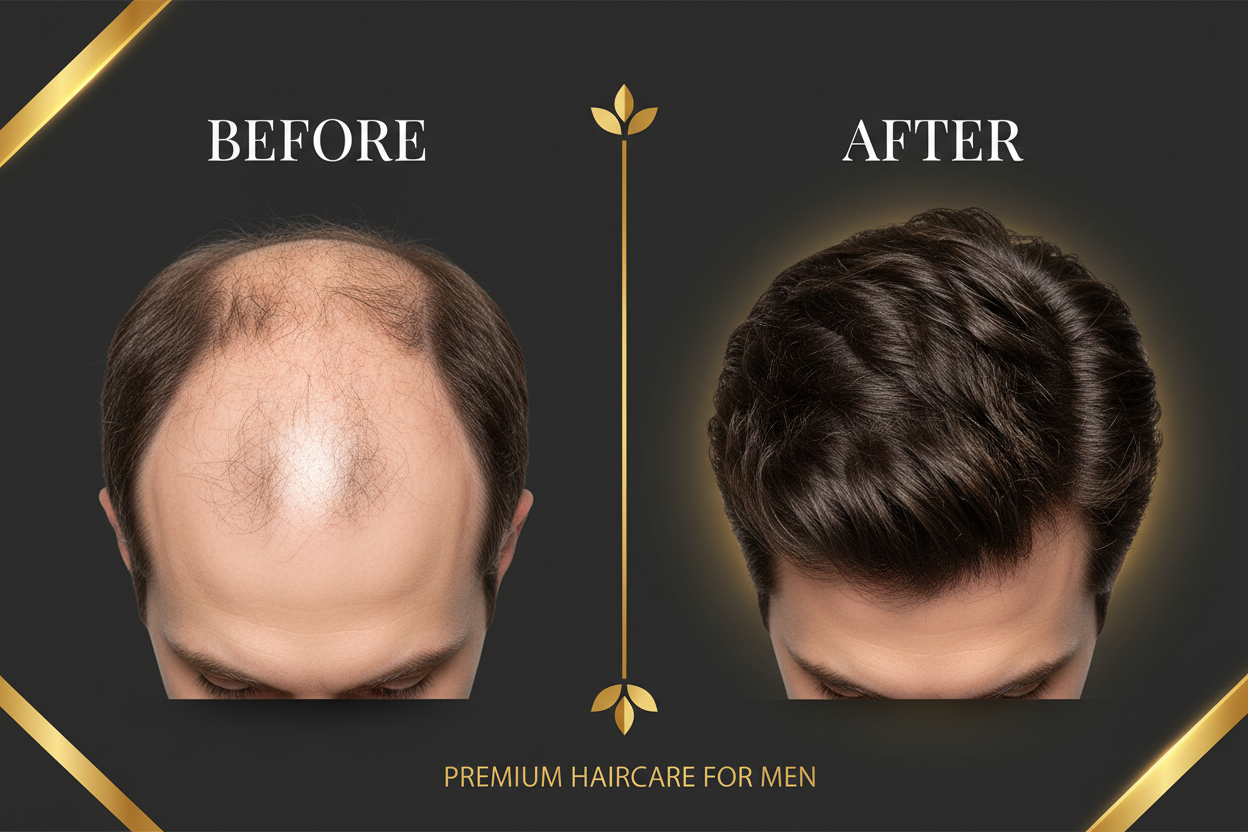 Before and After Hair Growth Transformation
